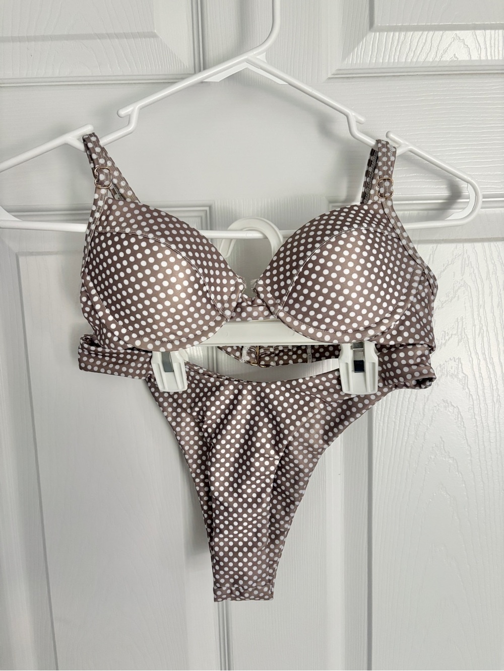 Yolanda Swim Polka Dot Bikini Set - Size XS